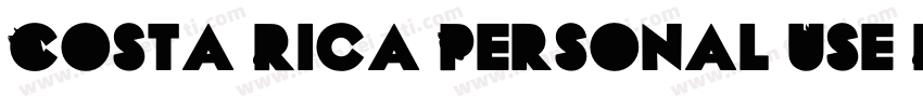 Costa Rica Personal Use Regular字体转换
